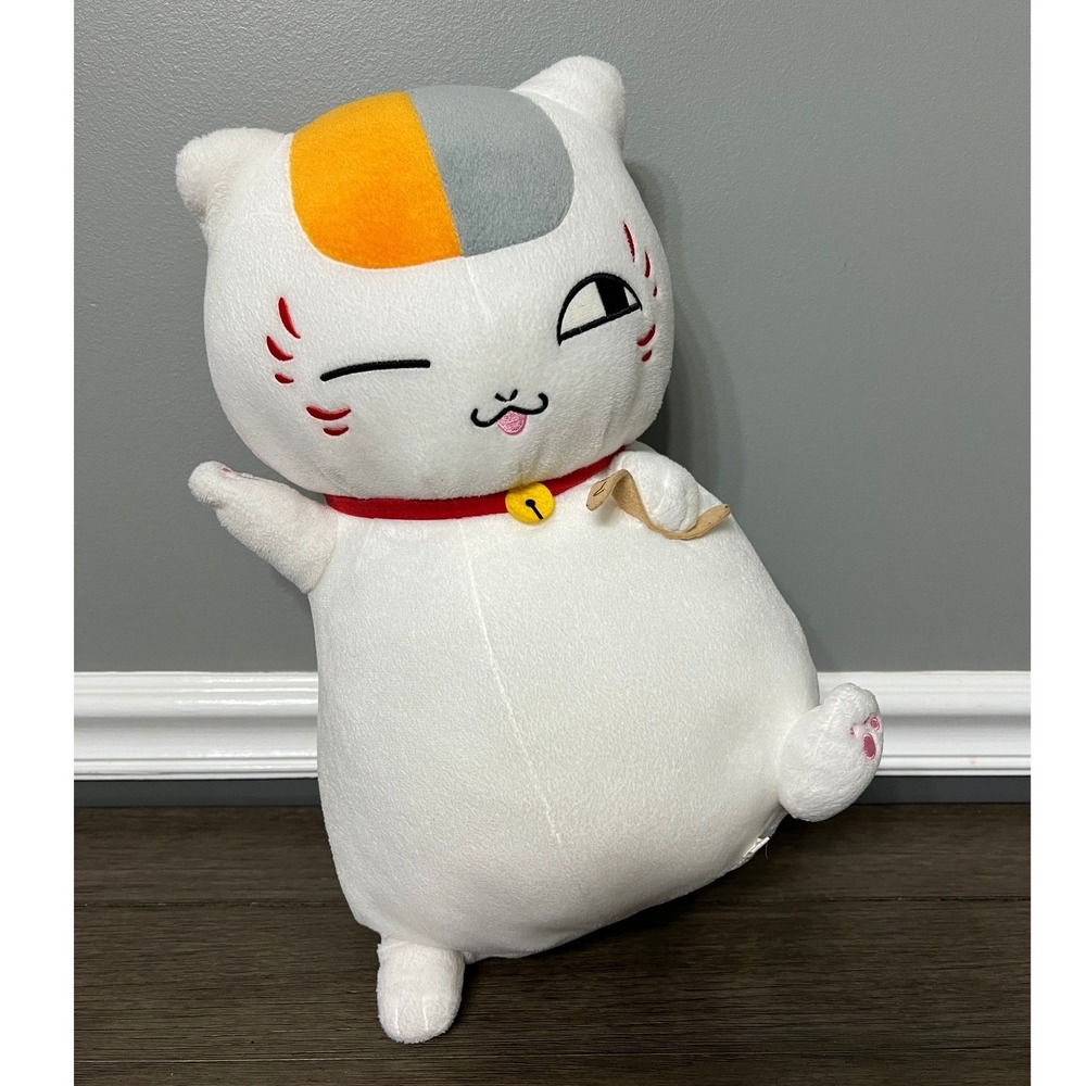 Banpresto Natsume's Book of Friends Nyanko Sensei Winking Cat Plush Anime 14"